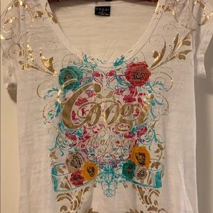 Gorgeous Coogi floral detail top. Sz XL